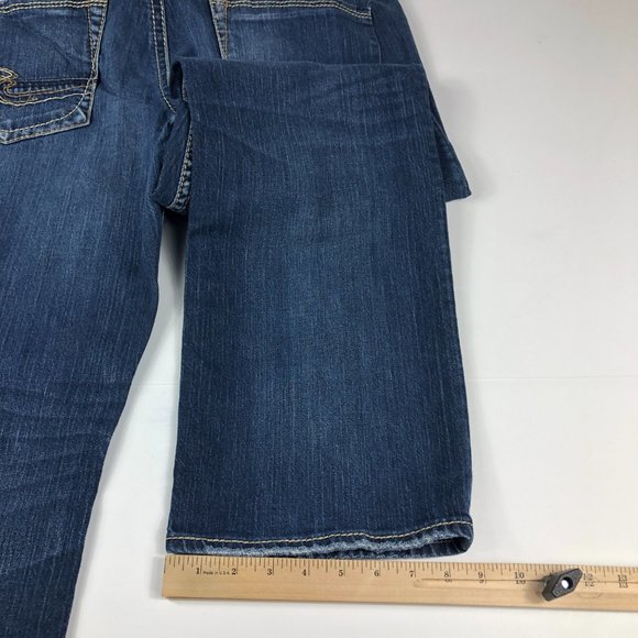 Silver Jeans Men's 37 x 30* Grayson Heritage Straight Leg Blue Faded Denim Pants - Picture 11 of 16